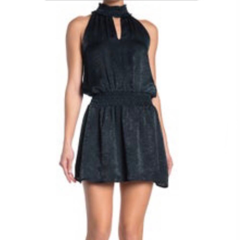 Trinity Moon Hunter Green Cinched Drawstring Dress